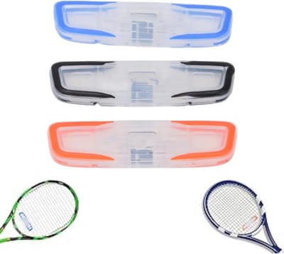 3-delige Tennisracket Demper Set - Lange Strip voor Verminderen van Trillingen, Zachte Silicone Tennis Demper en Schokabsorber
