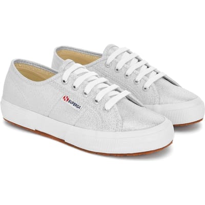 Superga Unisex 2750 Lamew Metallic Sportschoenen voor volwassenen (Grijs Zilver)