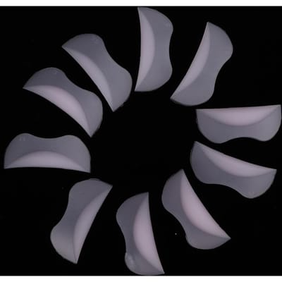 10 Paar Wimperpermanent Pad Krultang Tool Wimperbeschermer Pad Wimperkruller Applicator gray