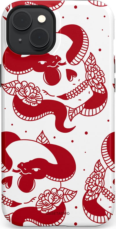 Casetastic Hoesje Geschikt voor Apple iPhone 15 Plus Magsafe - Stijlvolle Beschermende Duo-layer Case - Beet van de nacht