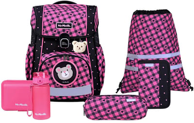 McNeill schooltas Bravo Schoolbag Set 9-delig Buddy roze