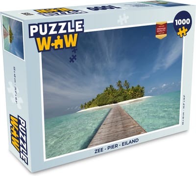 Puzzel Zee - Pier - Eiland - Legpuzzel - Puzzel 1000 stukjes volwassenen