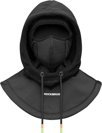 ROCKBROS Bivakmuts Fietsen - Hood Full Face Sport Hoed - Winter Warm Winddicht Nekwarmer - Unisex - Fiets Cap voor Fietsen Skiën