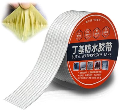 Butylband 50 mm x 10 m - Waterdicht - Reparatietape - Sterk klevend - Pantserband - Dikte 1,2 mm - Geschikt voor dakscheuren