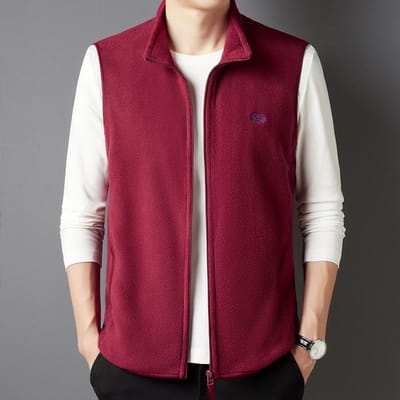 Lente en Herfst Nieuwe Heren Casual Vest Jeugd Modetrend Effen Kleur Heren Thermisch Vest 4XL white