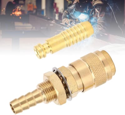 Dailygoods - Watergekoelde Gasadapter - Messing Snelkoppeling - Eenvoudige installatie - 6MM - Efficiënte Aansluiting - Geschikt voor Watergekoelde Ap...