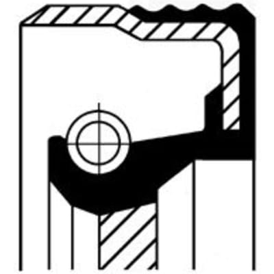 Oliekeerring, versnellingsbak CORTECO 01020045B
