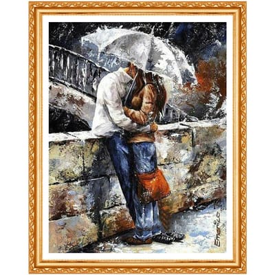 NIEUWE 3D DIY Diamond schilderij kruissteek paar kussen Crystal handwerk diamant borduurwerk 20X30CM black