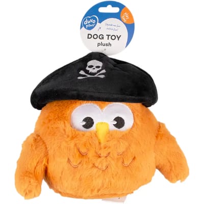 Duvoplus - Hond - Pluche Uil Piraat 24x17x8cm Bruin - 162301