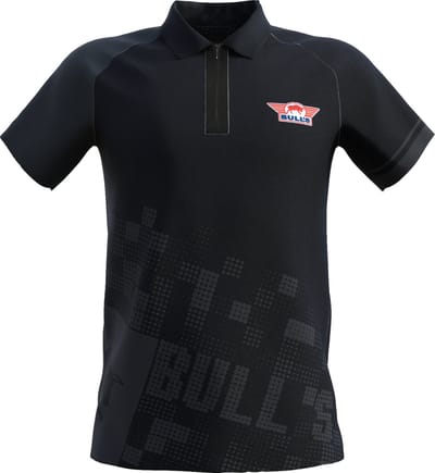 Bull's Dartshirt - Dart Polo Zwart - S