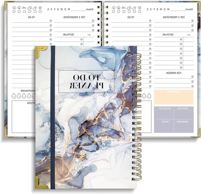 Ongeplande A5 Daily Planner voor 120 Dagen, Takenlijst en Notities, Spiral Block voor Efficiënt Plannen en Organiseren, Perfect voor Kantoor en School