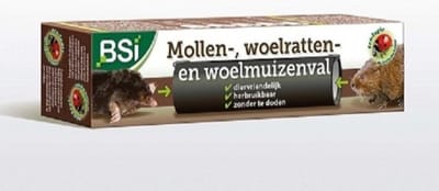 Diervriendelijke mollen- en woelmuizenval - 1x - ongediertebestrijding tegen mollen