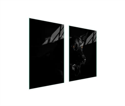 TMK ArtDeko - Snijplank - Glas - 35+30 x 52 cm - Hond
