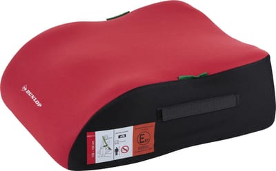 Dunlop Stoelverhoger/autozitje voor kinderen - rood - 15 x 31 x 39 cm - kunststof