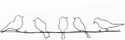 Art for the Home Vogeltjes Metal Art Donkergrijs 12,5x60 cm