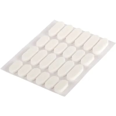 Fix-o-moll Stootdop - Zelfklevend - Wit - Elastomeer - 16x8mm/22x8mm - 24 Stuks
