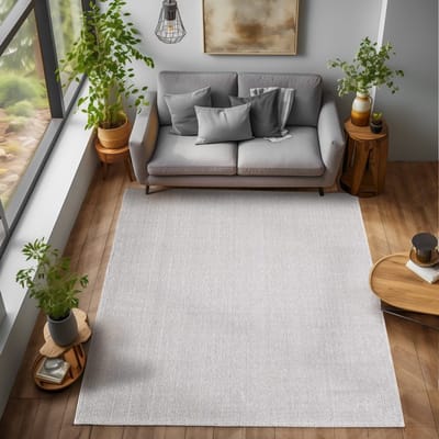 Binnenkleed, zilverkleurig, voor woonkamer en slaapkamer, duurzaam en slijtvast, bohemian stijl 120x170 cm