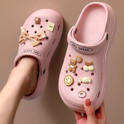 2 In 1 Naar Buiten Dragende Sandalen en Pantoffels Dames Huishoudelijke Antislip Dikke Zolen Gewikkelde Teen Sandalen Zomer Dames Gat Schoenen 40-41 roze
