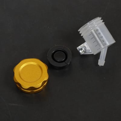 Tun'r-remvloeistofreservoir voor Derbi 50 Senda SM X-treme motorfietsen van 2002 tot 2012, goudkleurig, nieuw