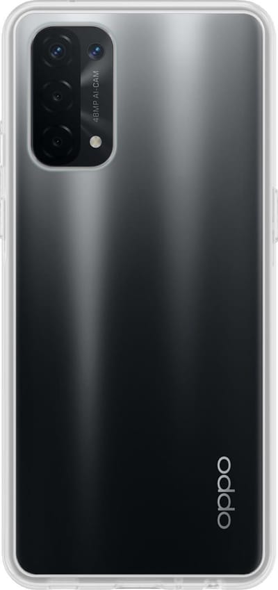 Hoes - Geschikt voor OPPO A74 5G - Sterk & Shockproof - Hoesje Cover - Siliconen Case - Transparant