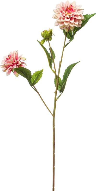 Emerald - Kunstbloem Dahlia mini 68cm lichtroze - Kunstplant voor binnen