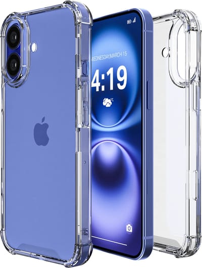 Hoesje - geschikt voor Apple iPhone 16 - Transparant - siliconen - backcover - Shock Proof hoes