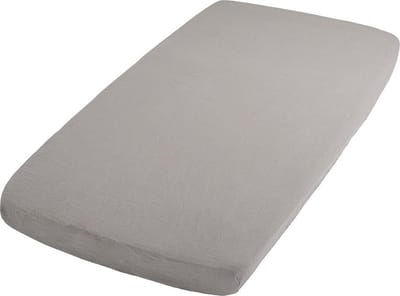 Baby's Only Baby hoeslaken ledikant Breeze - Baby matrasbeschermer - Urban Taupe - 60x120 cm - 100% katoen