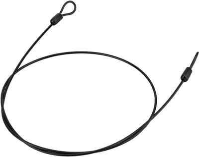 Dailygoods - Veiligheidsslot, Kabel Fietsslot, Fietsen Sport Interne Staaldraad en Externe Plastic Veiligheidslus Kabel Fiets Scooter Slot(zwart)