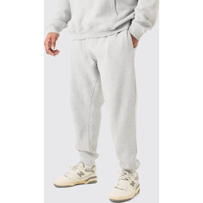 Plus Essential Slim Fit Joggers In Grey Marl | Size 2XL