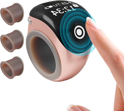 Vingerklik Teller - Mini Teller - Nauwkeurig Tellen - App Data Synchronisatie - 6 x 6 x 4 cm - Roségoud