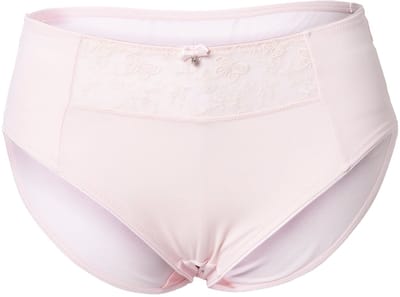 Ulla Popken - Dames - Midi-slip inzetstuk met borduursel - Roze - Maat 46+