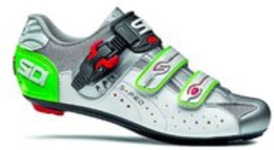 Sidi Scarpe Genius 5-Pro - Racefietsschoenen - Wit Zilver Groen - Maat 38.5