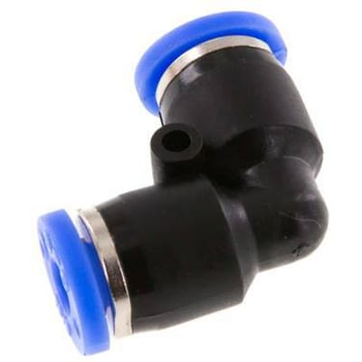 5/32'' 90 graden L-verbinding PBT Insteekfitting NBR [2 Stuks]