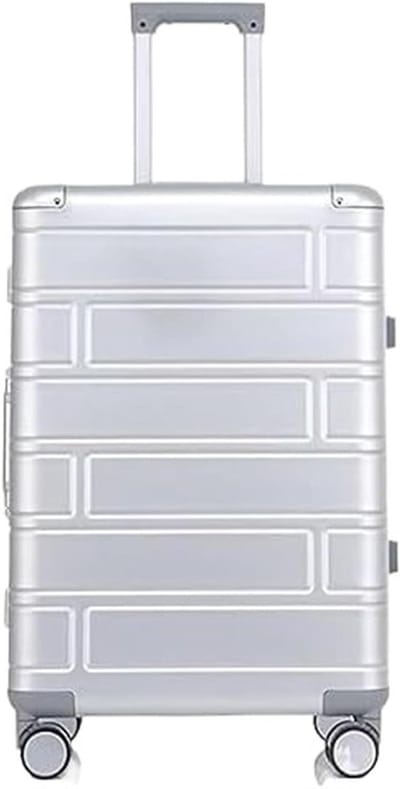 Reiskoffer Handbagage - Trolleykoffer Bagage - Zakenreizen Vakanties - Lichtgewicht Polycarbonaat - 20 inch - Wit