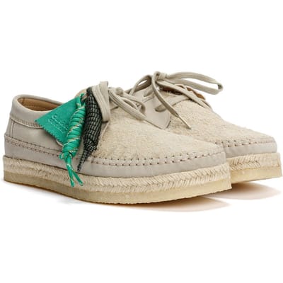 Pompeii Weaver Heren Beige Suède Veterschoenen