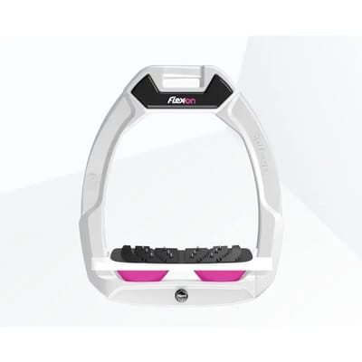 Veiligheidssportzadelbeugels Inclinatie Ultra Grip Wit/Wit/Roze Flex-On Safe-On