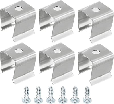 50 Stuks Bevestigingsclips voor LED Stripverlichting - Wandmontage Clips met Schroeven voor 8-11mm Neon RGB Kabels - Roestvrijstalen Accessoires voor Verlichting