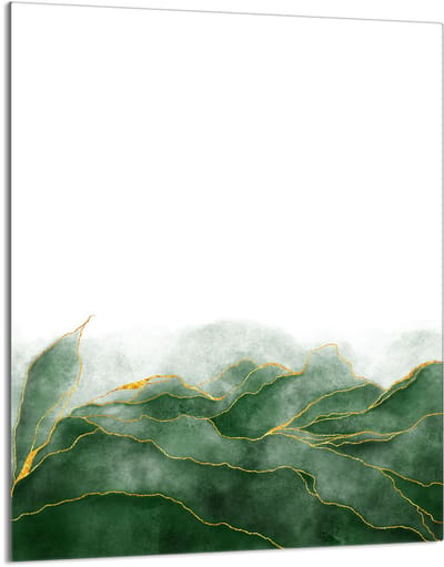 TMK ArtDeko - Snijplank - 40x52 cm - Glas - Liście
