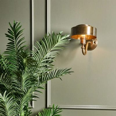 KS Verlichting Wandlamp Antibes Antiek Messing Antibes