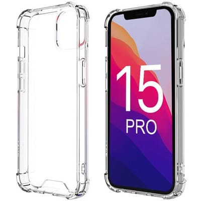 ShieldCase telefoonhoesje geschikt voor Apple iPhone 15 Pro shock case - schokbestendig - optimale bescherming voor je telefoon - transparant