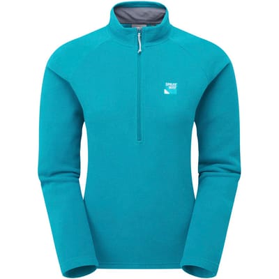Dames Half Zip Fleece Pullover met Warme Kraag voor Buitenwandelen