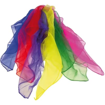 zijden chiffon jongleersjaal voor kinderen Tanga sports