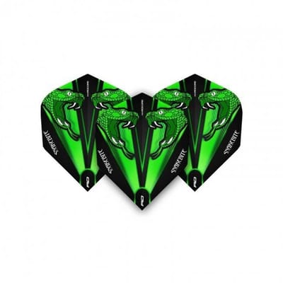 Red Dragon Peter Wright Snakebite Green Transparent - Dart Flights