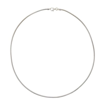 Behave – Zilveren Ketting – 925 – 39,5 Cm – 2 Mm – Massief Zilver – Snake Chain – Slangen ketting