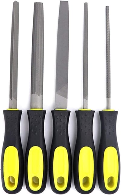 Metalen Vijlenset - Houtvijlen Raspen - Metaal Bewerken - 5 Delige Set - 6 8 10 Inch - Zilver