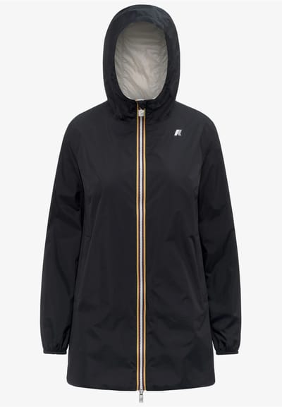 Vrouwenjas Kway Sophie. Plus.2 Dubbele zwarte beige