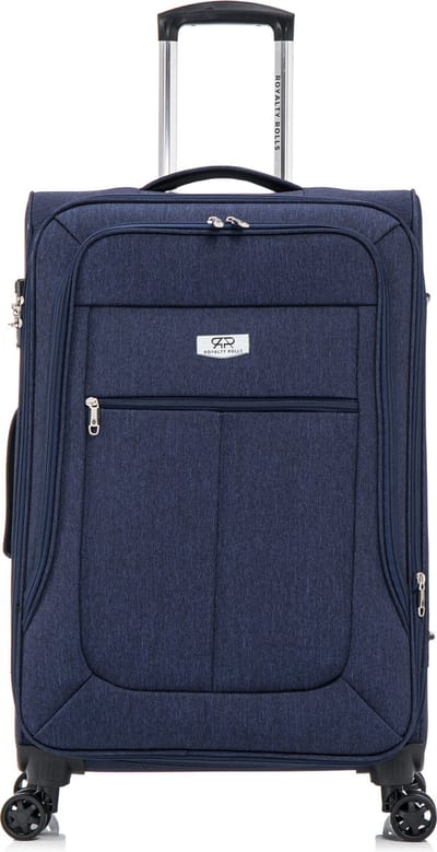 Royalty Rolls Abu Dhabi 2.0 Grote Koffer - 80 cm - 121 Liter - Exp - TSA Slot - Donkerblauw