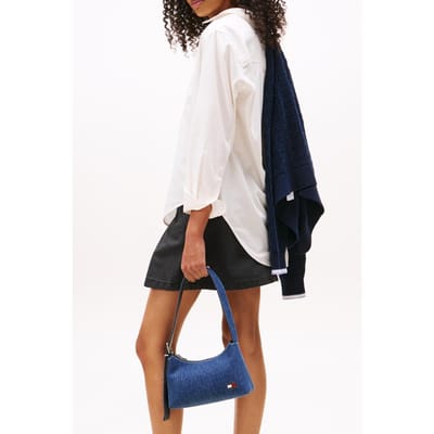 Tommy Hilfiger Cool Denim Shoulder Bag Denim Taglia: OS | Borse a mano Outlet | Donna | Blu