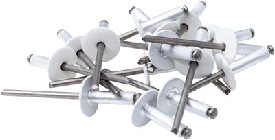 Gevelklinknagels - Blindklinknagels - Bevestigen van materialen - Gemaakt in Duitsland - 5 mm x 18 mm - Wit