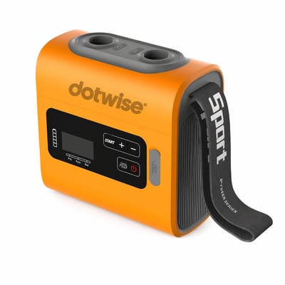 HOB Draagbare Pomp - Supboard Pomp - Luchtcompressor Draagbaar - Camping Compressor - Luchtpump - Accu Compressor - Oranje